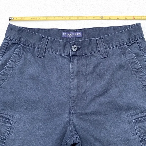 Polo by Ralph Lauren Ripstop Men Cargo Shorts in Blue NWOT! - Picture 2 of 12
